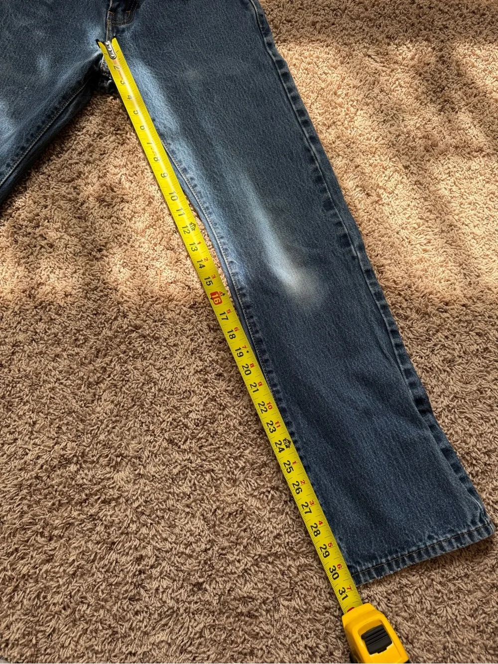 Levis 517 Jeans Men's 28x32 Bootcut Medium Wash Denim Fade Cowboy Y2K Western